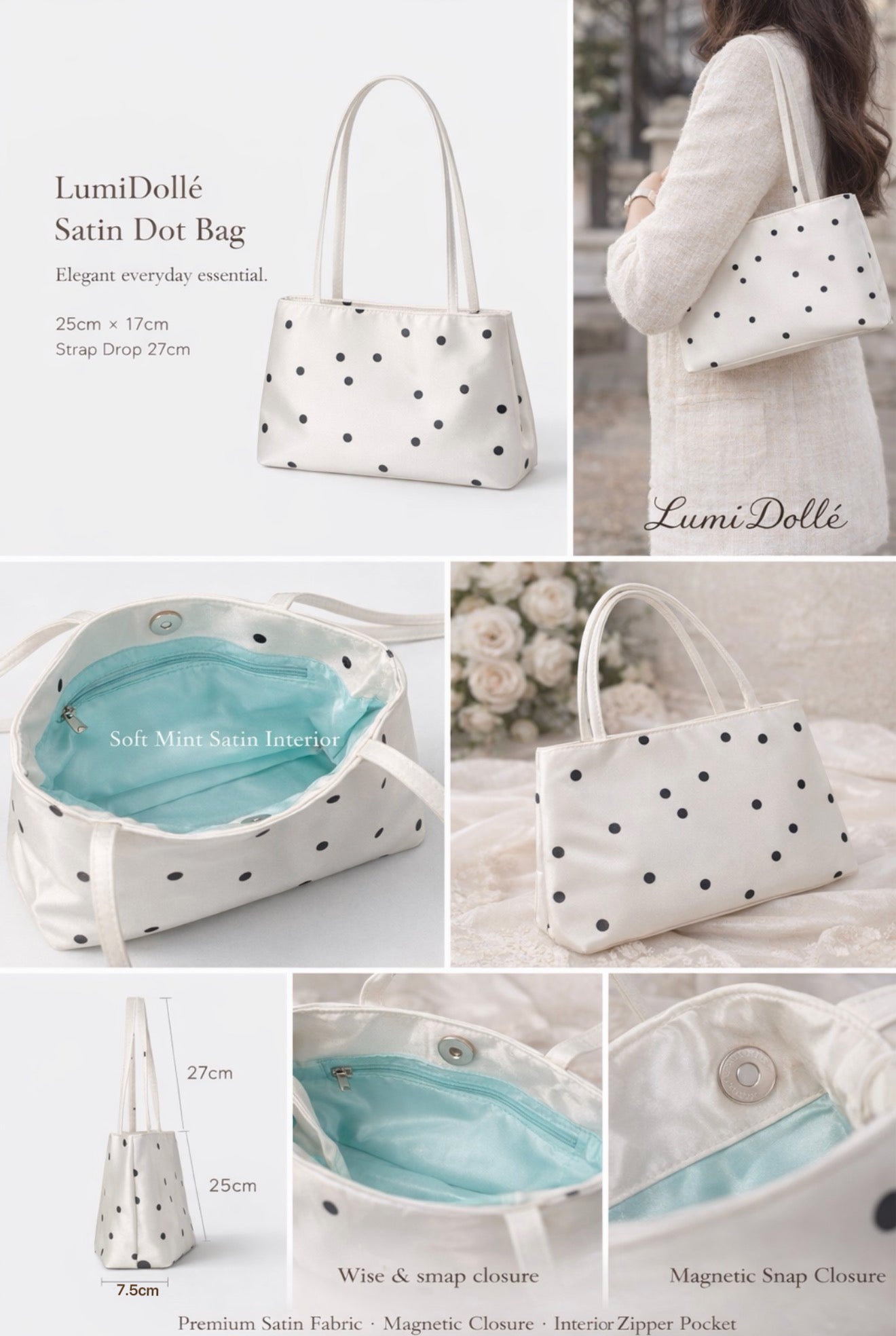 Lightweight Everyday Essential Shoulder Tote
