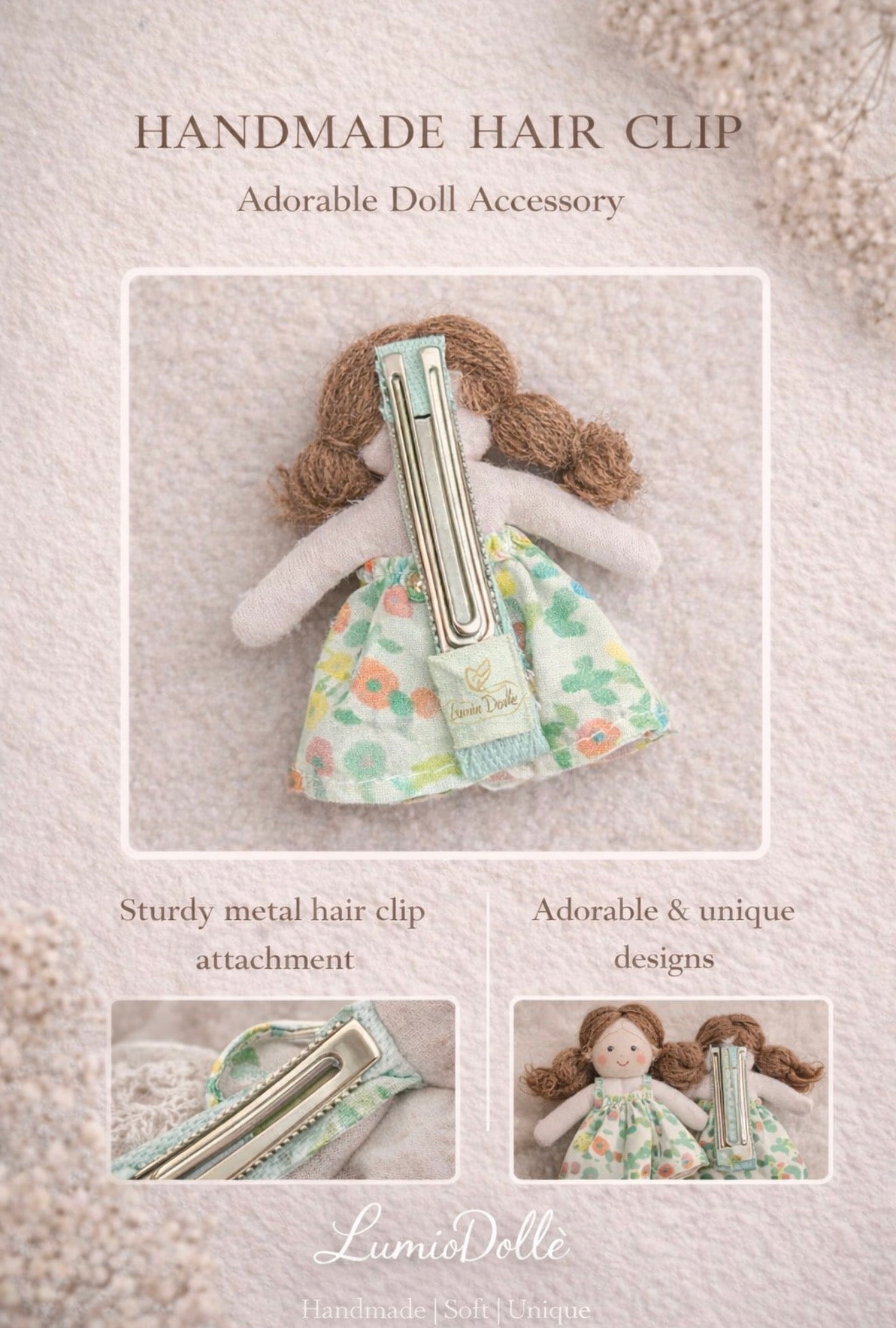 Doll Handmade Hairclip